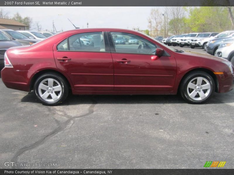 Merlot Metallic / Camel 2007 Ford Fusion SE