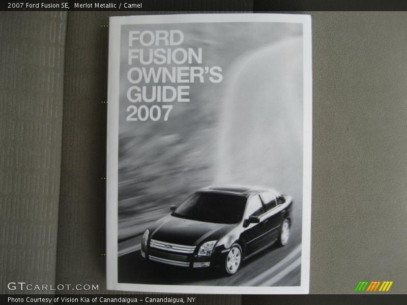 Merlot Metallic / Camel 2007 Ford Fusion SE