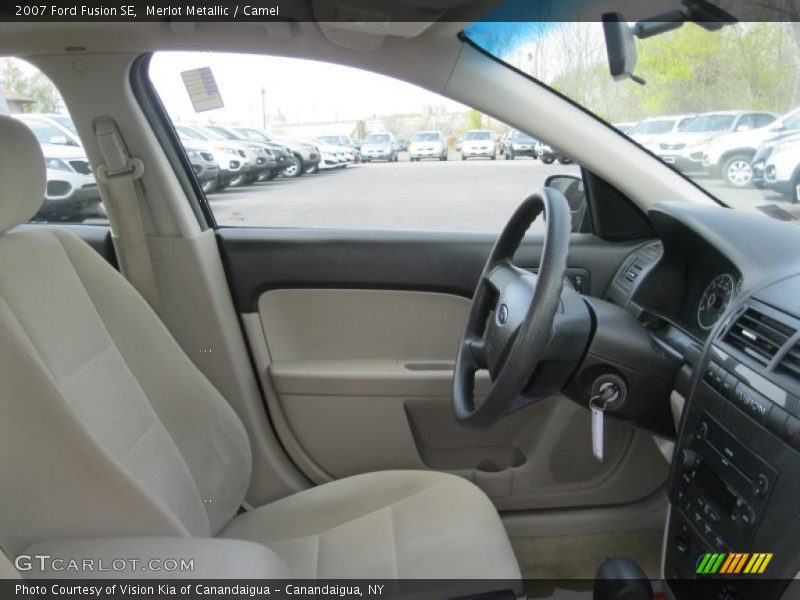 Merlot Metallic / Camel 2007 Ford Fusion SE