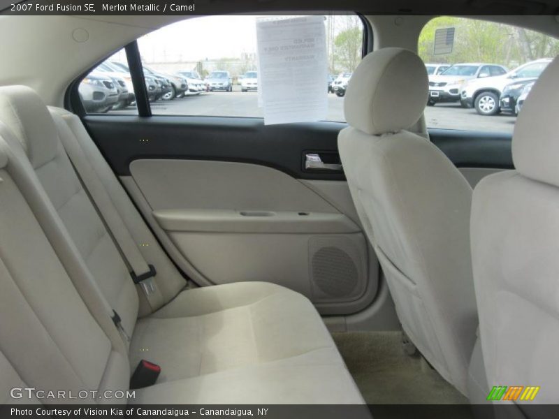 Merlot Metallic / Camel 2007 Ford Fusion SE