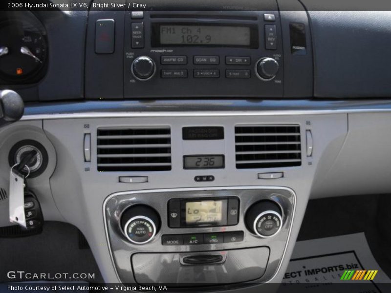 Bright Silver / Gray 2006 Hyundai Sonata LX V6