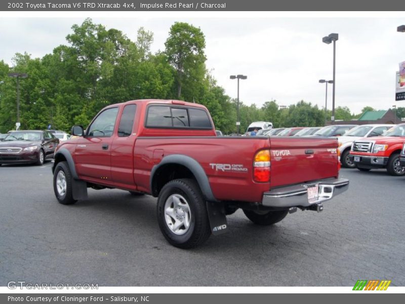 Impulse Red Pearl / Charcoal 2002 Toyota Tacoma V6 TRD Xtracab 4x4