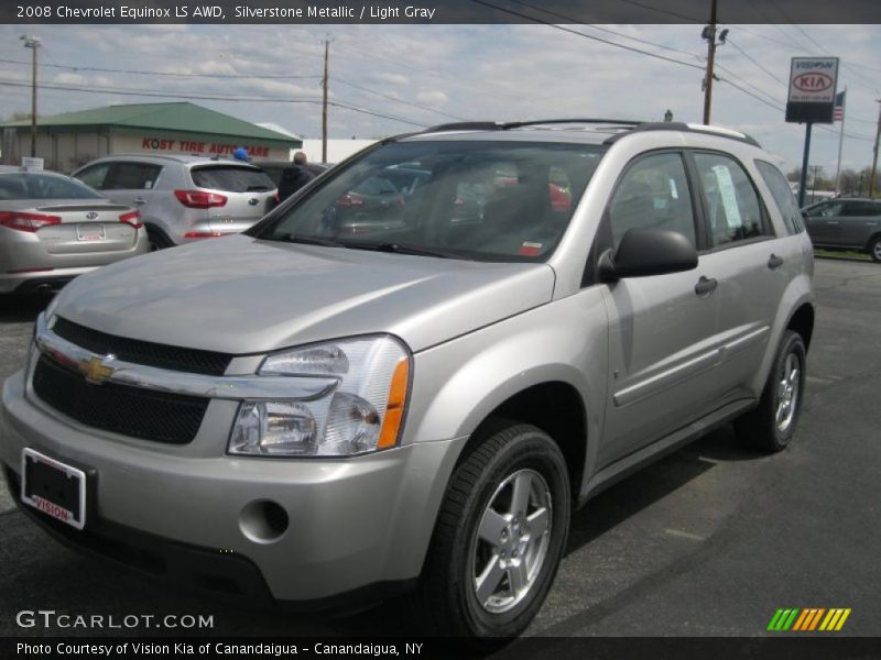 Silverstone Metallic / Light Gray 2008 Chevrolet Equinox LS AWD