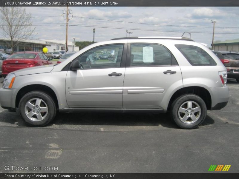 Silverstone Metallic / Light Gray 2008 Chevrolet Equinox LS AWD