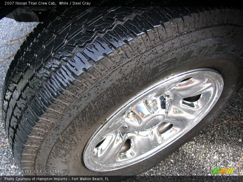 White / Steel Gray 2007 Nissan Titan Crew Cab