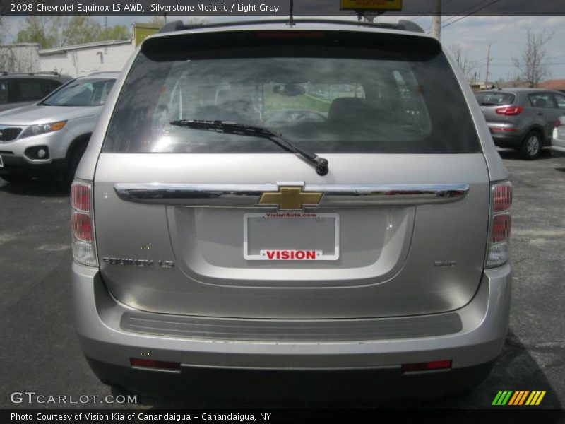 Silverstone Metallic / Light Gray 2008 Chevrolet Equinox LS AWD