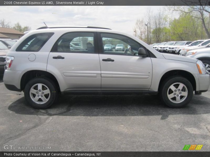 Silverstone Metallic / Light Gray 2008 Chevrolet Equinox LS AWD