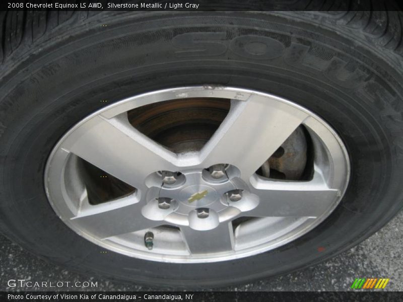 Silverstone Metallic / Light Gray 2008 Chevrolet Equinox LS AWD