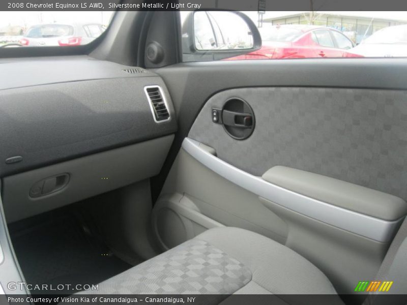 Silverstone Metallic / Light Gray 2008 Chevrolet Equinox LS AWD