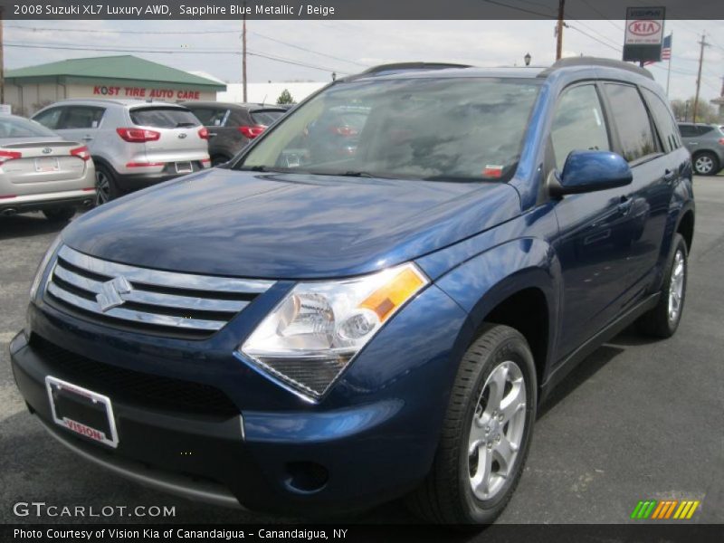 Sapphire Blue Metallic / Beige 2008 Suzuki XL7 Luxury AWD
