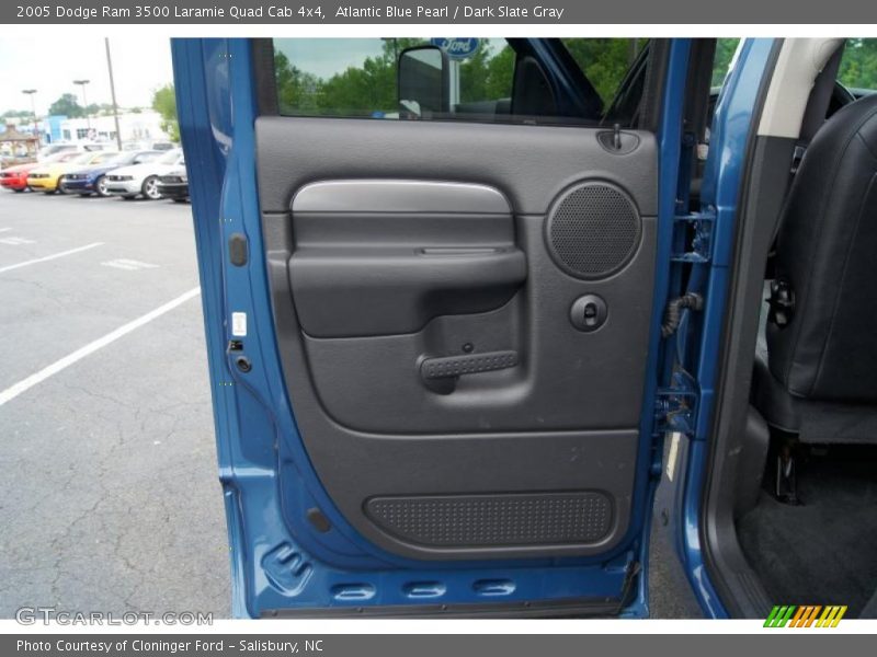 Atlantic Blue Pearl / Dark Slate Gray 2005 Dodge Ram 3500 Laramie Quad Cab 4x4