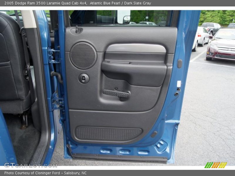 Atlantic Blue Pearl / Dark Slate Gray 2005 Dodge Ram 3500 Laramie Quad Cab 4x4