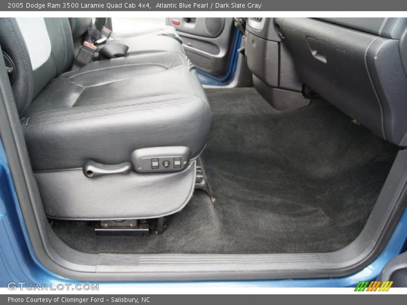 Atlantic Blue Pearl / Dark Slate Gray 2005 Dodge Ram 3500 Laramie Quad Cab 4x4