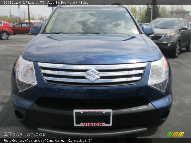 Sapphire Blue Metallic / Beige 2008 Suzuki XL7 Luxury AWD