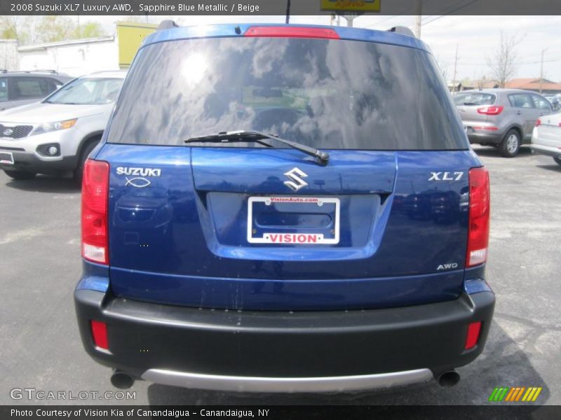 Sapphire Blue Metallic / Beige 2008 Suzuki XL7 Luxury AWD