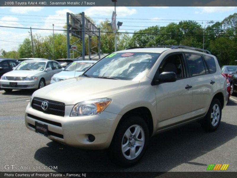Savannah Metallic / Taupe 2008 Toyota RAV4 4WD