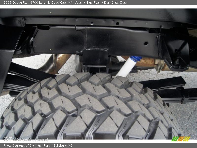 Atlantic Blue Pearl / Dark Slate Gray 2005 Dodge Ram 3500 Laramie Quad Cab 4x4
