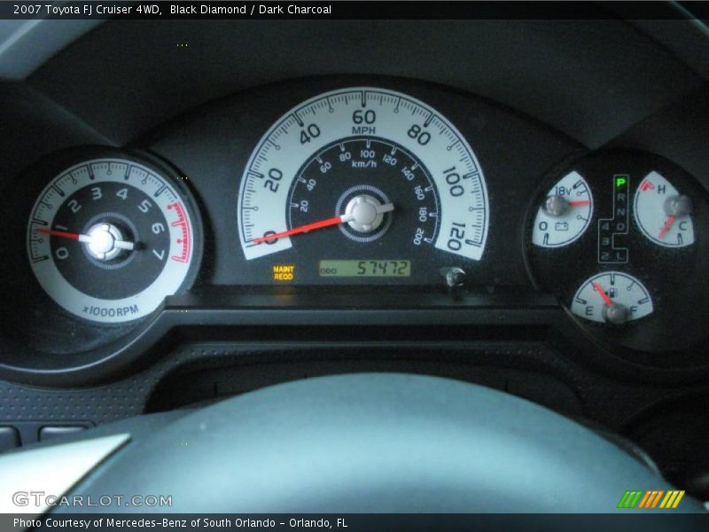 Black Diamond / Dark Charcoal 2007 Toyota FJ Cruiser 4WD