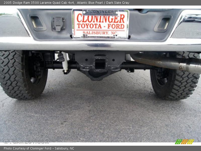 Atlantic Blue Pearl / Dark Slate Gray 2005 Dodge Ram 3500 Laramie Quad Cab 4x4