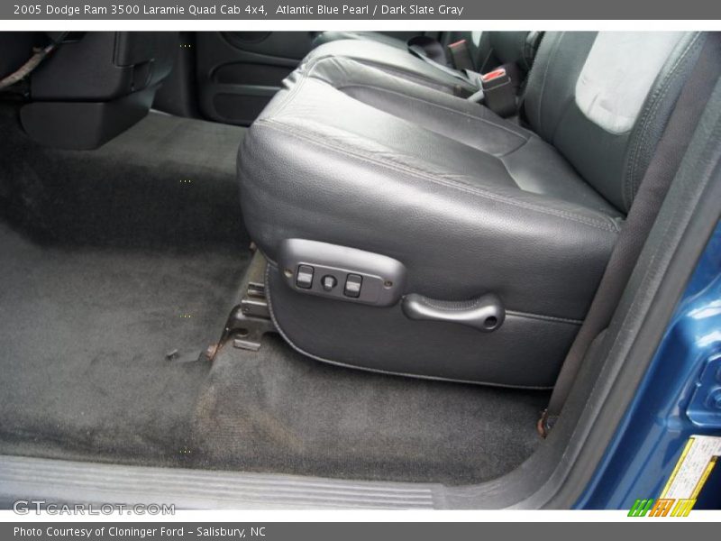 Atlantic Blue Pearl / Dark Slate Gray 2005 Dodge Ram 3500 Laramie Quad Cab 4x4