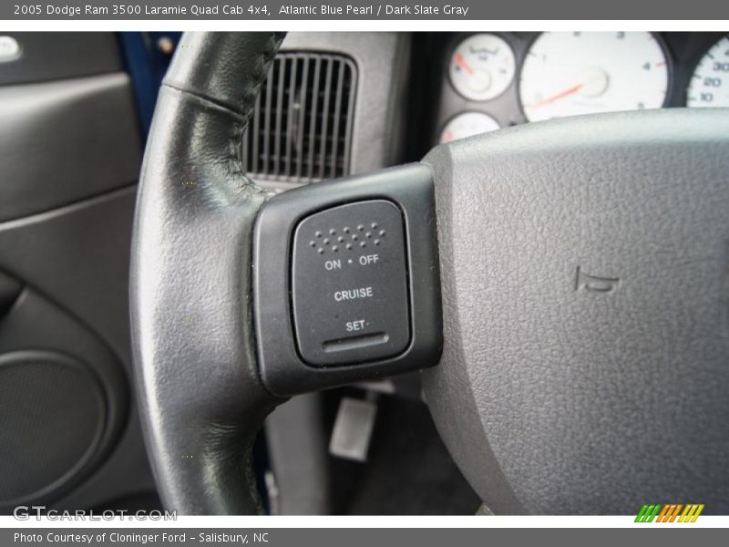 Atlantic Blue Pearl / Dark Slate Gray 2005 Dodge Ram 3500 Laramie Quad Cab 4x4