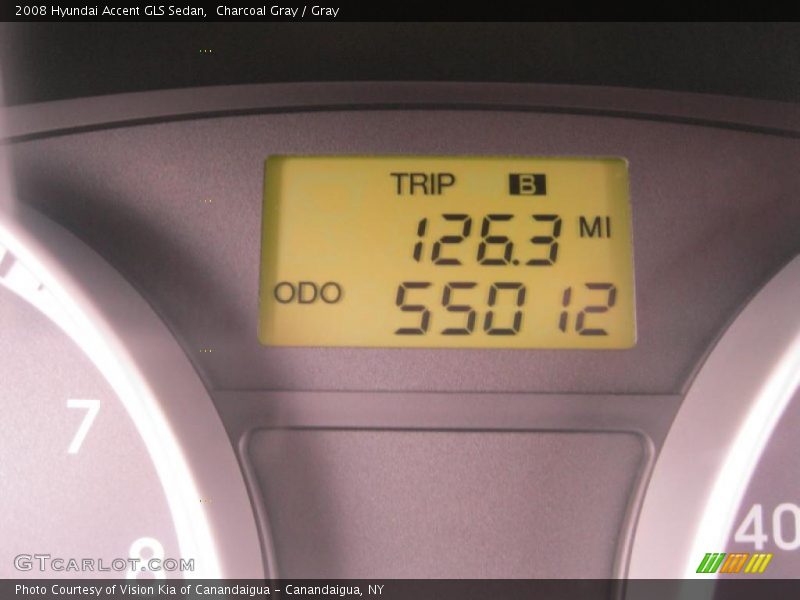 Charcoal Gray / Gray 2008 Hyundai Accent GLS Sedan