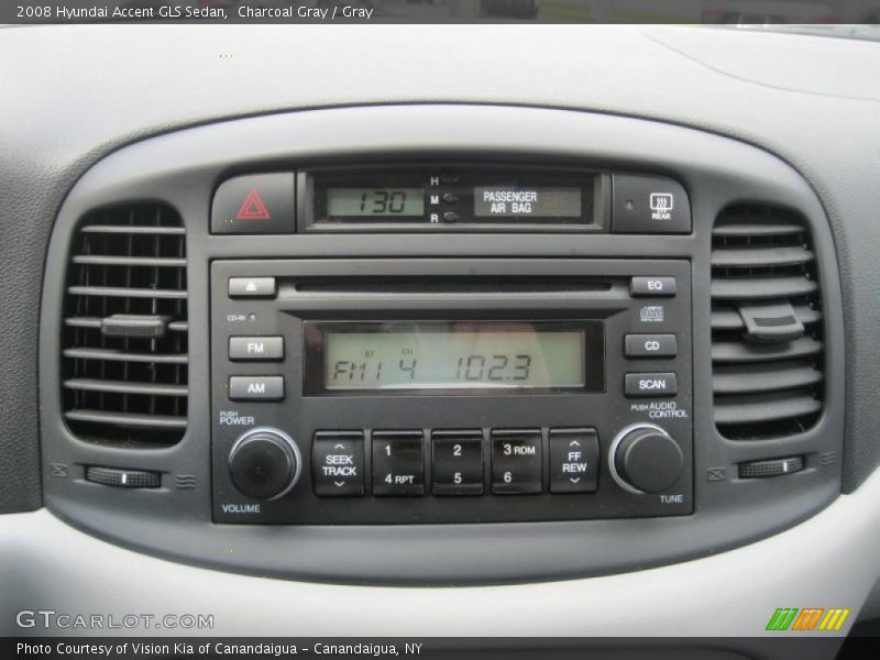 Charcoal Gray / Gray 2008 Hyundai Accent GLS Sedan