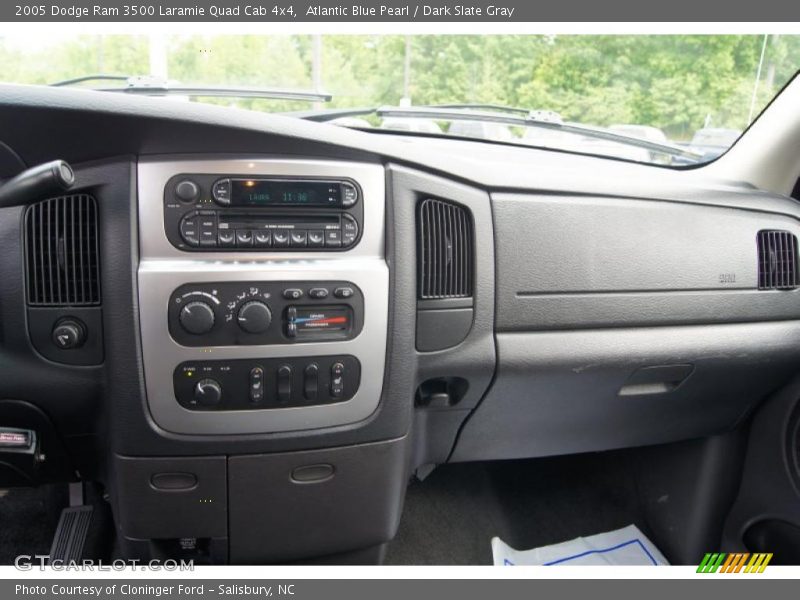 Atlantic Blue Pearl / Dark Slate Gray 2005 Dodge Ram 3500 Laramie Quad Cab 4x4