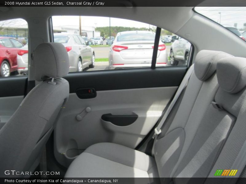 Charcoal Gray / Gray 2008 Hyundai Accent GLS Sedan