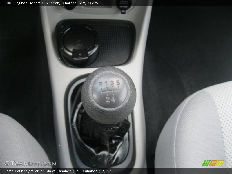 Charcoal Gray / Gray 2008 Hyundai Accent GLS Sedan