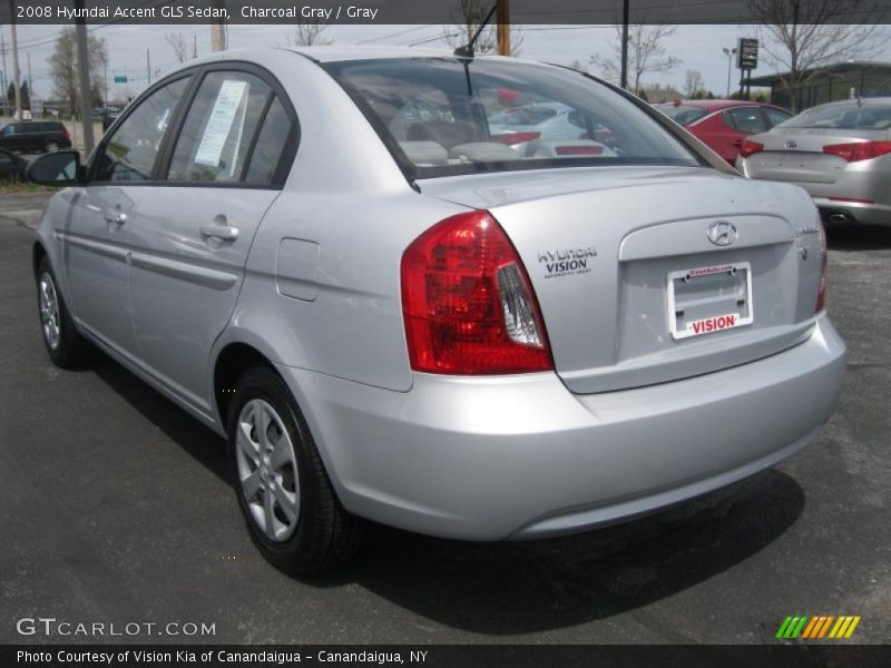 Charcoal Gray / Gray 2008 Hyundai Accent GLS Sedan