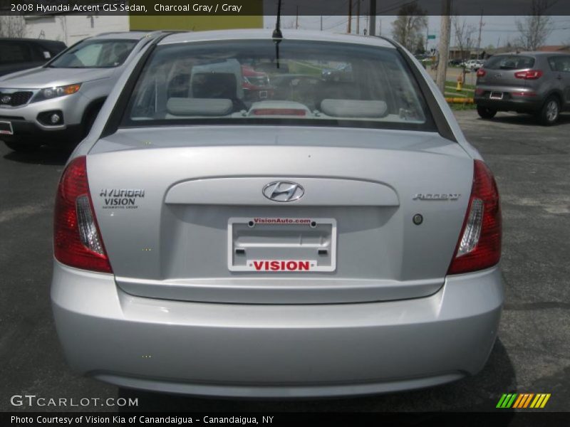 Charcoal Gray / Gray 2008 Hyundai Accent GLS Sedan