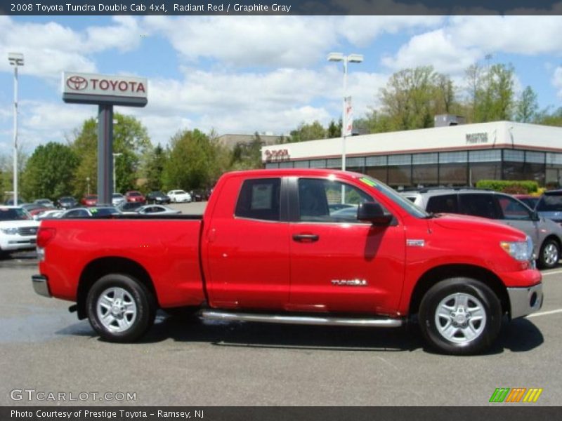 Radiant Red / Graphite Gray 2008 Toyota Tundra Double Cab 4x4