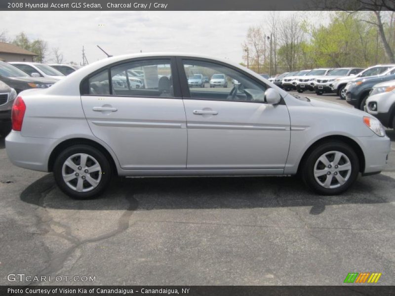 Charcoal Gray / Gray 2008 Hyundai Accent GLS Sedan