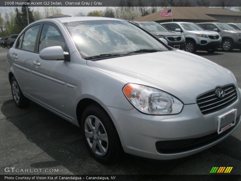Charcoal Gray / Gray 2008 Hyundai Accent GLS Sedan