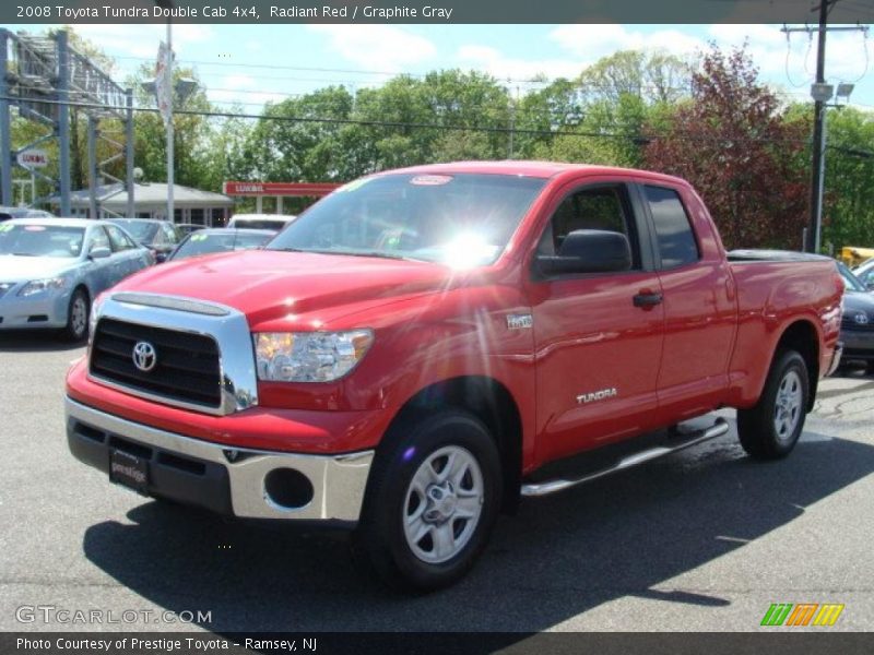 Radiant Red / Graphite Gray 2008 Toyota Tundra Double Cab 4x4