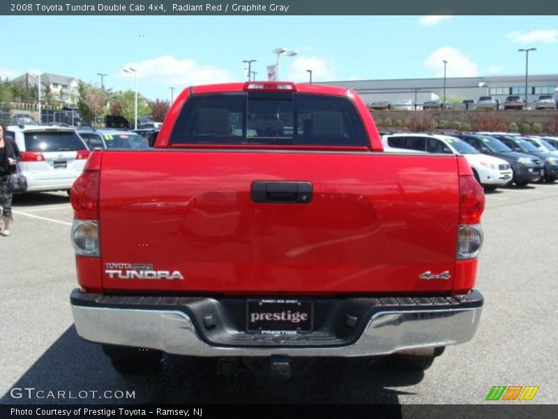 Radiant Red / Graphite Gray 2008 Toyota Tundra Double Cab 4x4