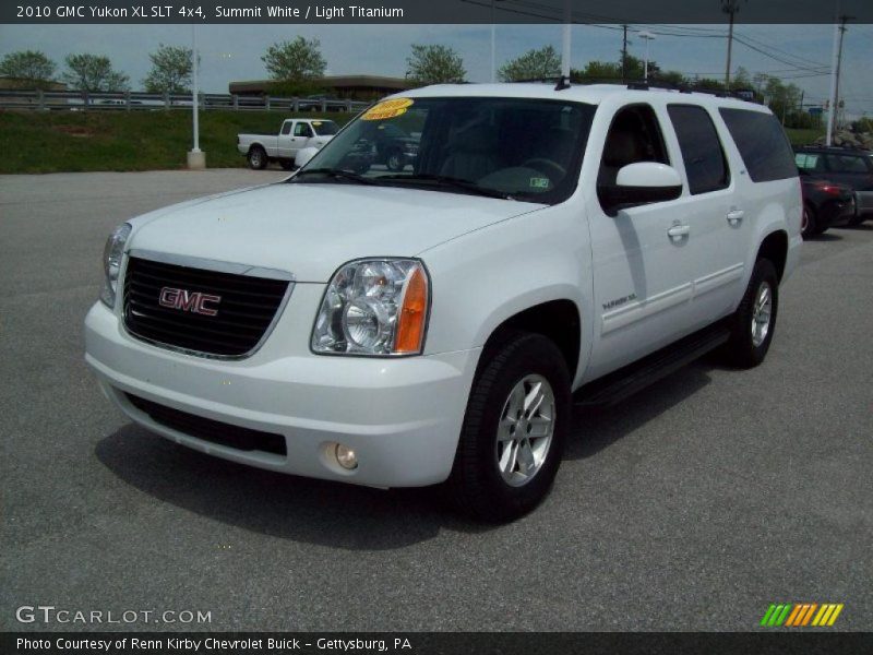 Summit White / Light Titanium 2010 GMC Yukon XL SLT 4x4
