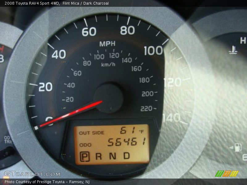 Flint Mica / Dark Charcoal 2008 Toyota RAV4 Sport 4WD