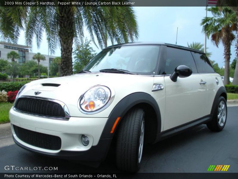 Pepper White / Lounge Carbon Black Leather 2009 Mini Cooper S Hardtop
