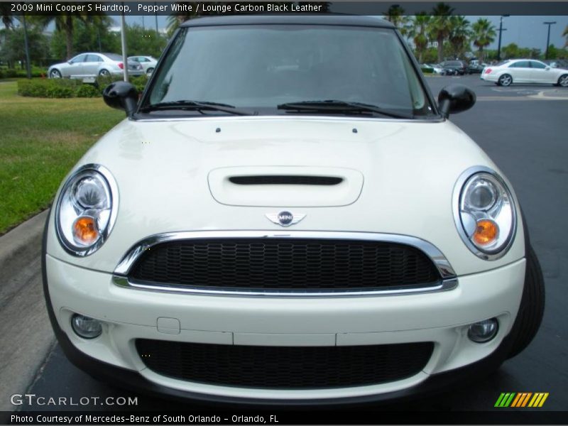 Pepper White / Lounge Carbon Black Leather 2009 Mini Cooper S Hardtop