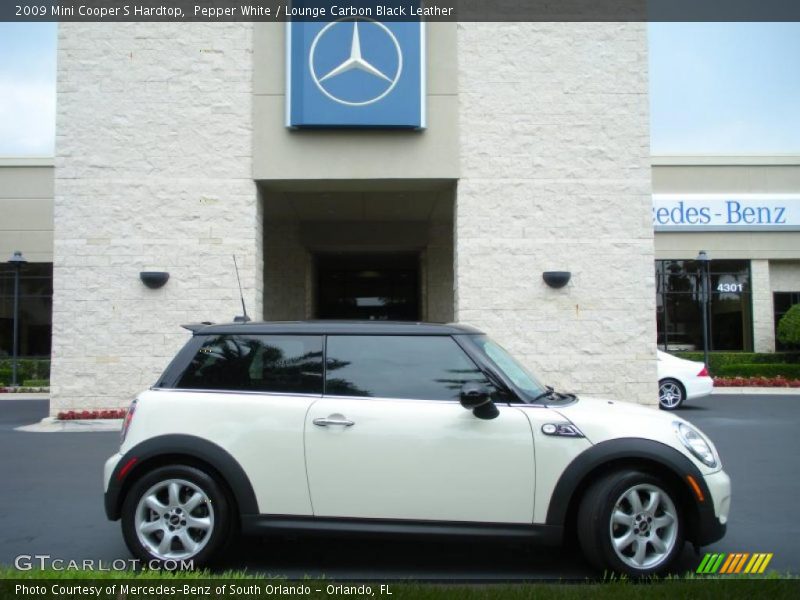 Pepper White / Lounge Carbon Black Leather 2009 Mini Cooper S Hardtop