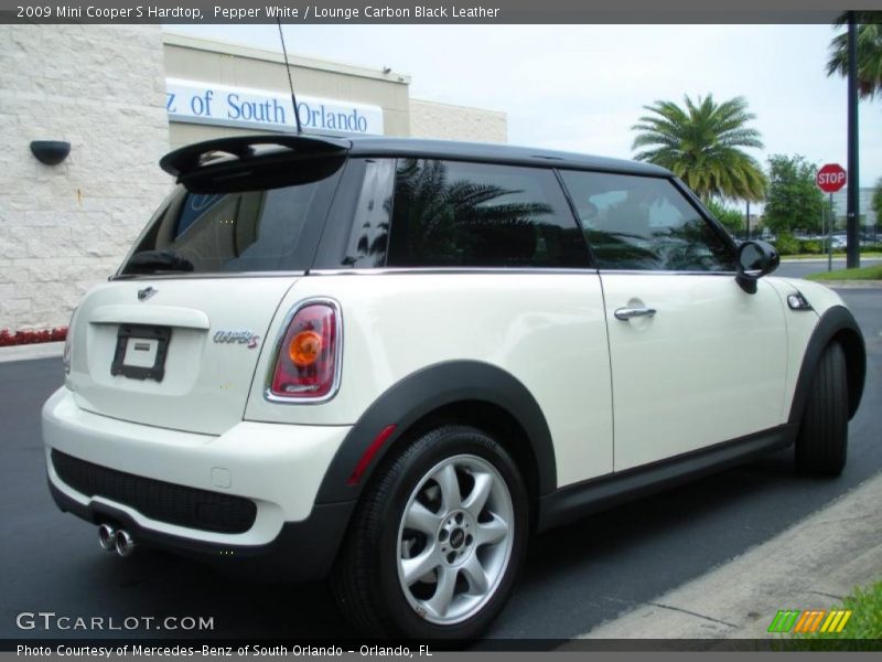 Pepper White / Lounge Carbon Black Leather 2009 Mini Cooper S Hardtop