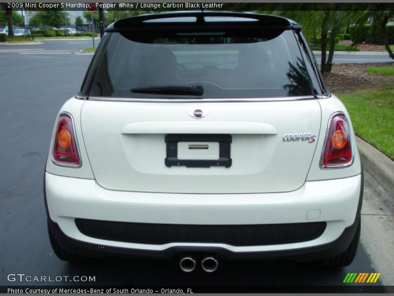 Pepper White / Lounge Carbon Black Leather 2009 Mini Cooper S Hardtop