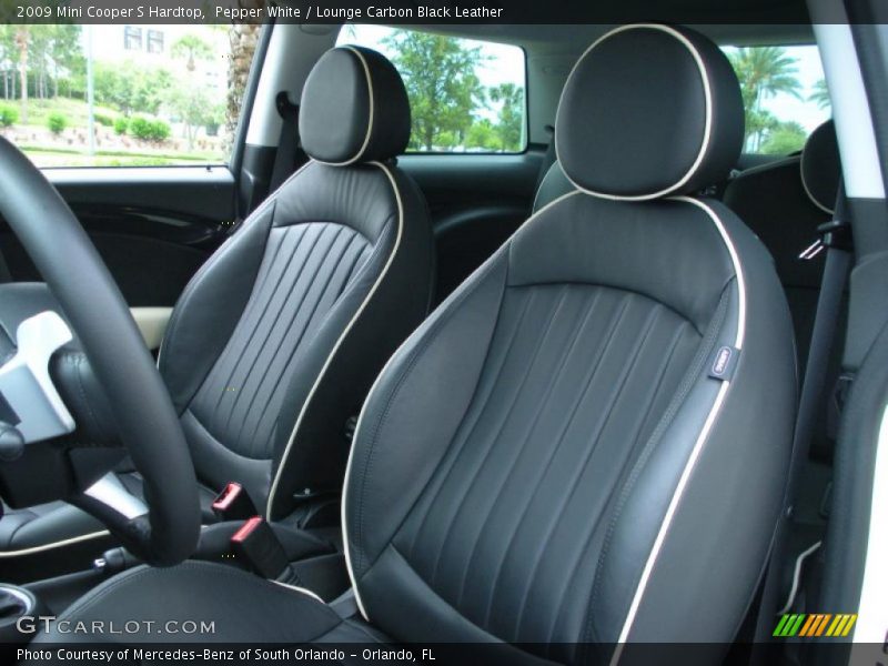 Pepper White / Lounge Carbon Black Leather 2009 Mini Cooper S Hardtop
