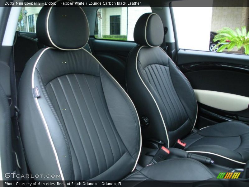 Pepper White / Lounge Carbon Black Leather 2009 Mini Cooper S Hardtop