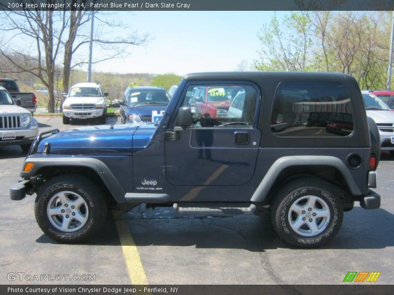 Patriot Blue Pearl / Dark Slate Gray 2004 Jeep Wrangler X 4x4