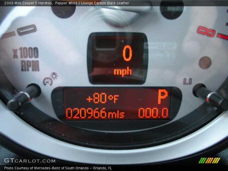 Pepper White / Lounge Carbon Black Leather 2009 Mini Cooper S Hardtop