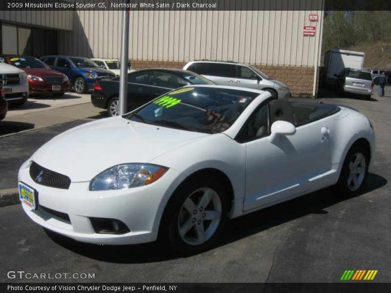 Northstar White Satin / Dark Charcoal 2009 Mitsubishi Eclipse Spyder GS