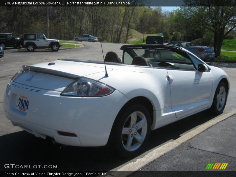 Northstar White Satin / Dark Charcoal 2009 Mitsubishi Eclipse Spyder GS